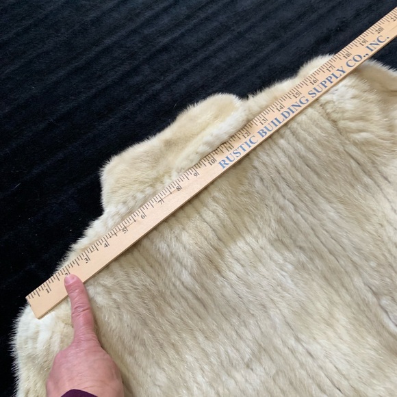 HERTZBERG FURS GOLDEN PEARL MINK JACKET 6 PETITE STUNNING tagged size 10. - Picture 14 of 16